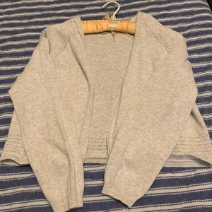 Loft cropped cardigan, size medium, cream color